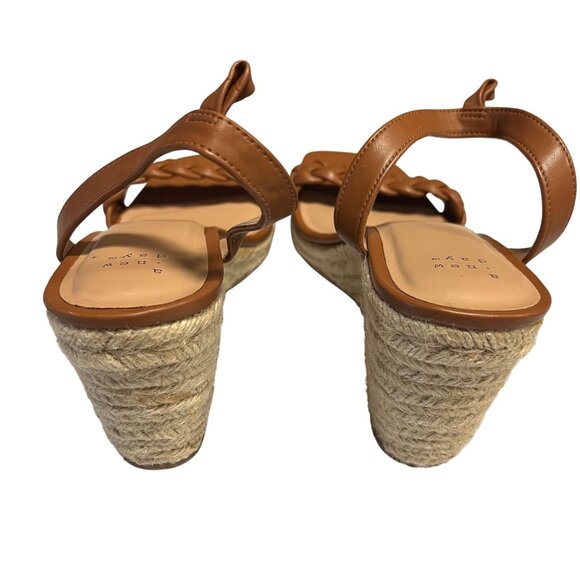 A New Day Women's Joyce Wedge Heels Tan Brown Size 11 - Picture 4 of 9